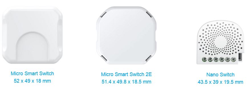 Aeotec ZW132 - Micromodule Dual Nano Switch double relais ON/OFF Z‑Wave+  avec mesure de consommation