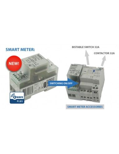 Verzorger kruipen aspect Qubino - Z-Wave+ Smart Energy Meter DIN-Module (Qubino Smart Meter ZMNHTD1)