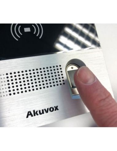 Akuvox - R29CT Multi-Tenant IP Video Door Entry System with facial  recognition, Fingerprint Reader, QR Code, BLE, 7