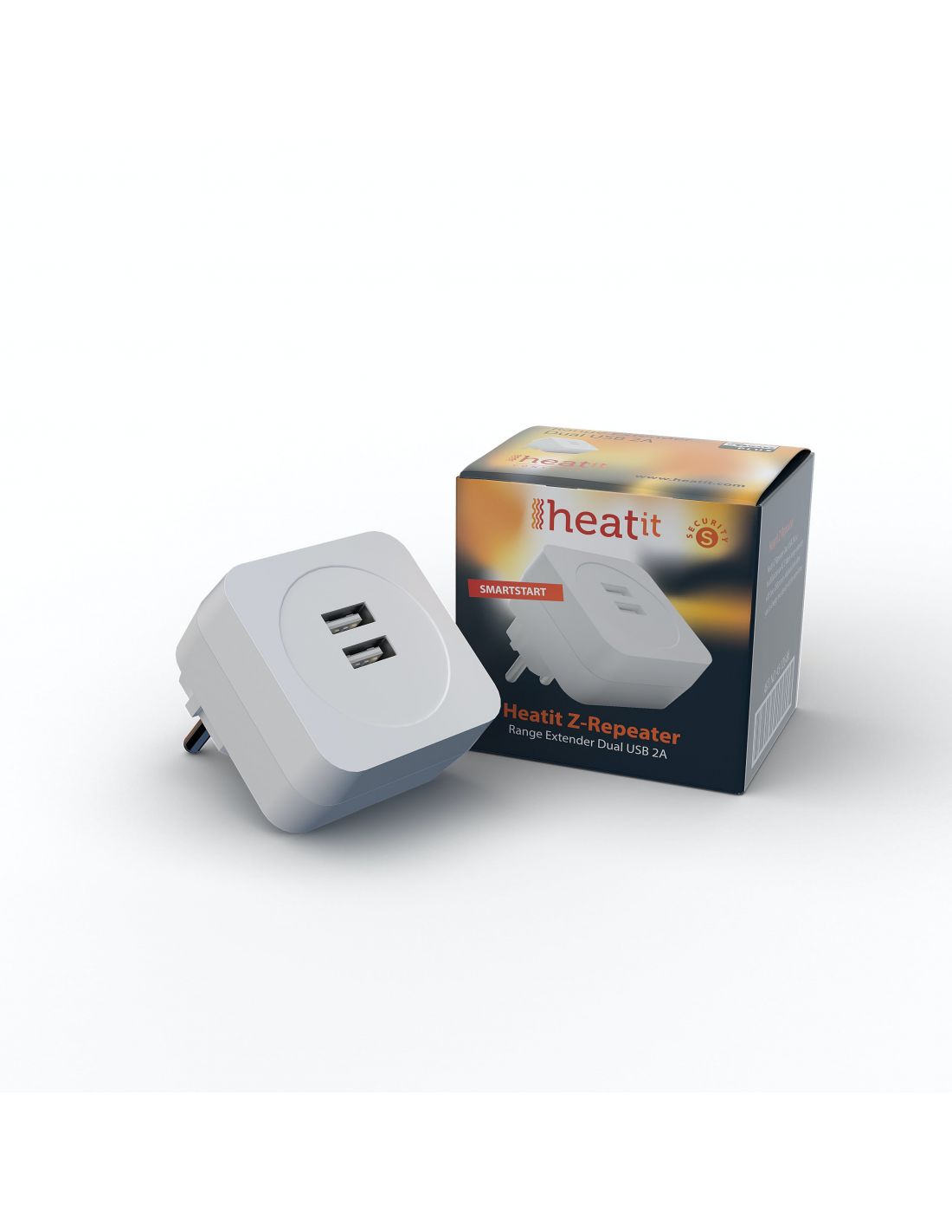 Heatit Controls - Z-Wave+ Signal Repeater with USB ports (Heatit Z