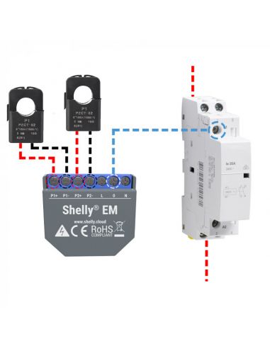 Shelly EM Contatore di energia elettrica WiFi. La prova sul Banco. 