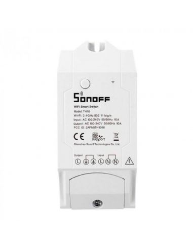 SONOFF - Interruttore intelligente WIFI (10A) + ingresso sensore di  temperatura / umidità