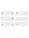 Dingz - Ersatztasten «Dingz buttons basics» für Dingz-Schalter (weiß)