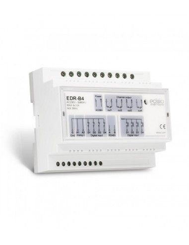 Edisio - Din Rail radio receiver multifunction 4x10A
