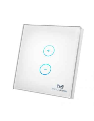 MCO Home - Interruttore Touch Panel Z-Wave 1 Tasti variatore, bianco (MH-DT411)