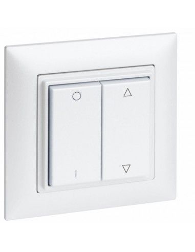 OMNIO - Wall mounted transmitter 4-channels WS-CH-102 (pure white with marking"0-1" and arrow upwards/downwards)