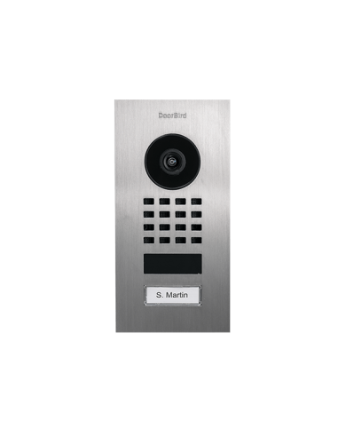 Doorbird - Portier vidéo connecté D1101V - 1 sonnette - pour montage encastré (édition compacte)            