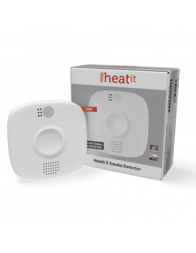 Heatit Controls - Détecteur de fumée multifonctions Z-Wave+ Z-Smoke (sur secteur)