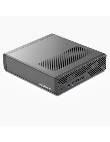 Minisforum - Mini PC MS-01 Barebone with Intel Core i9-12900H,vPro Enterprise Support,2x10Gbps SFP+LAN/2x2.5G RJ45/2xUSB4/HDIM/1