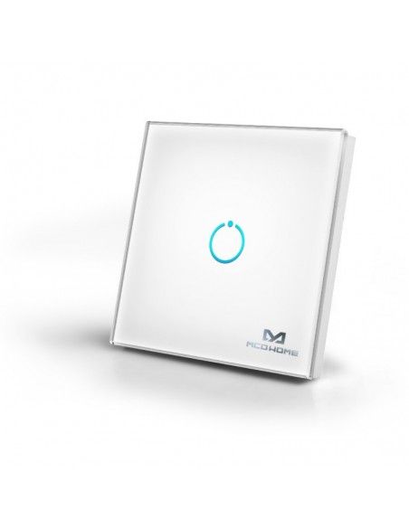 MCO Home - Interrupteur tactile Z-Wave 1 charge, blanc (MH-S411)
