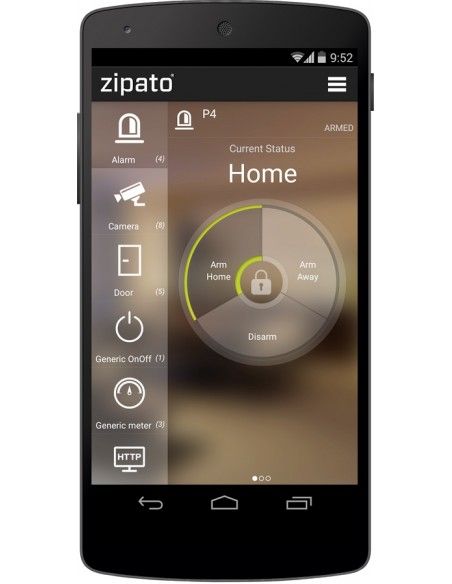 Zipato - Zigbee & Z-Wave+ Home Control System Zipatile - Schwarz