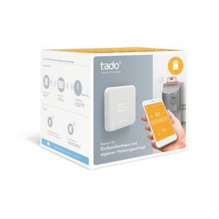 Tado - Thermostat Intelligent - Kit de Démarrage v3 (CH) + Extension Kit