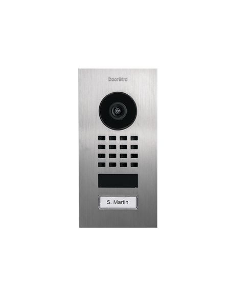 Doorbird - Portier vidéo connecté D1101V - 1 sonnette - pour montage encastré (édition compacte)            