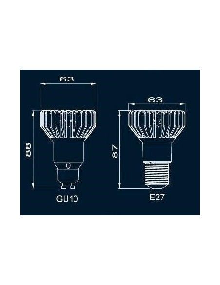 Spot LED 9W GU10 dimmable - CREE - Econergyworld