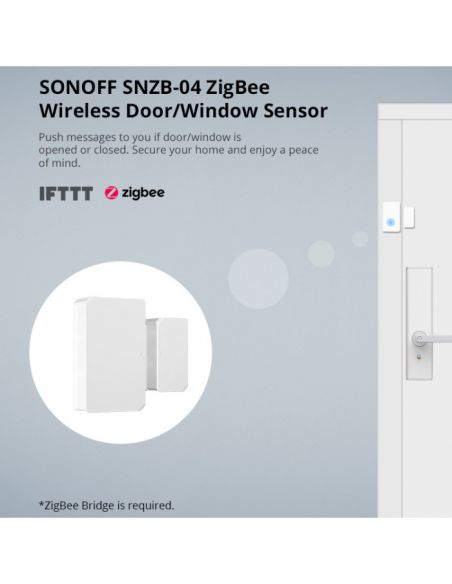 SONOFF - Capteur d'ouverture de porte/fenêtre Zigbee 3.0
