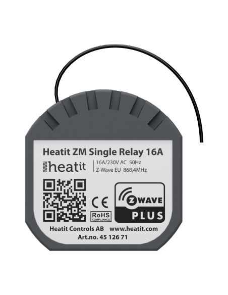 Heatit Controls - Module commutateur 16A Z-Wave+ 700 ZM Single Relay