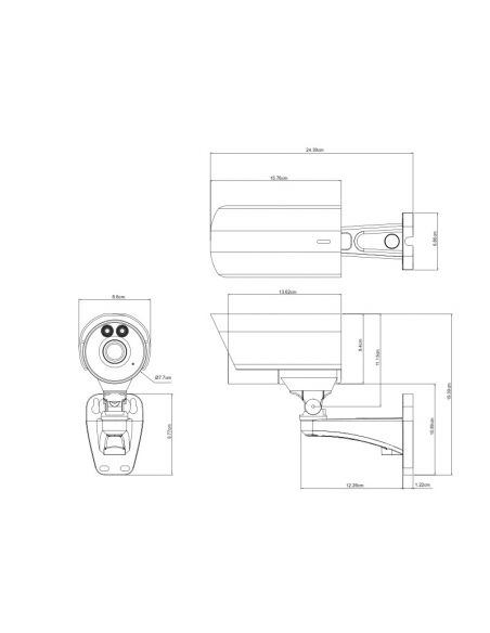 AVTECH - AVM561P 2MP IP Camera, 10x optical zoom, 10x digital zoom, IR Solid State LED, WDR, ONVIF, POE