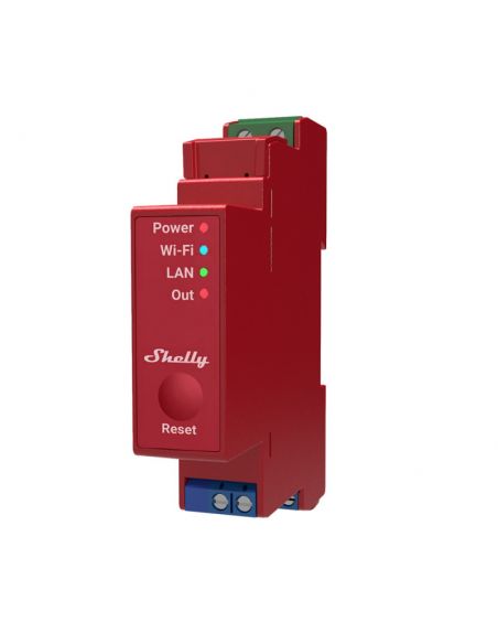 SHELLY - Modulo per guida DIN Wi-Fi a 1 canale con misurazione dell'energia (Shelly PRO 1PM)