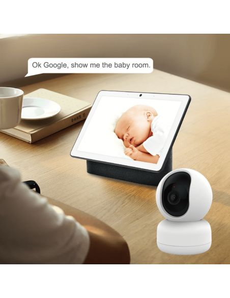 WOOX - Caméra intérieure WIFI motorisée 360° PTZ (TUYA SmartLife, ALEXA et Google Assistant)