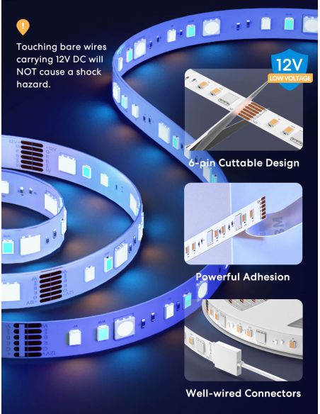 Meross - Smart WiFi LED Strip wtih RGBWW (5 meter)