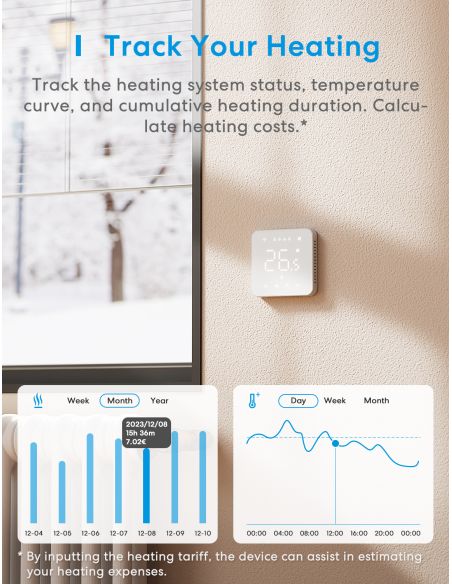 Meross - Smart Wi-Fi Wall Switch 1 Gang 2 way Touch Button