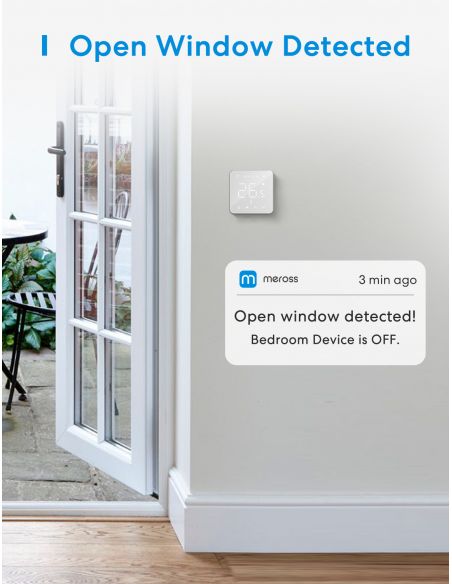 Meross - Smart Wi-Fi Wall Switch 1 Gang 2 way Touch Button