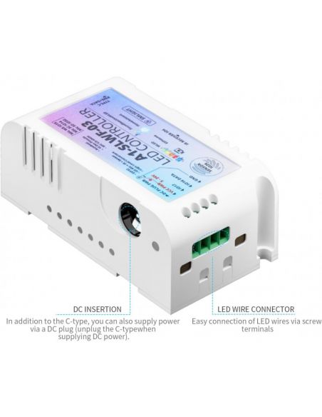 SMLIGHT -Contrôleur LED compatible WLED et Home Assistant SLWF-03